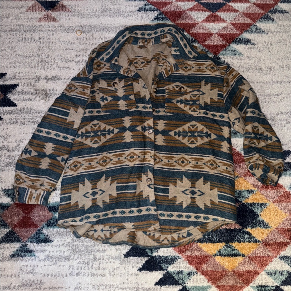 Aztec shacket